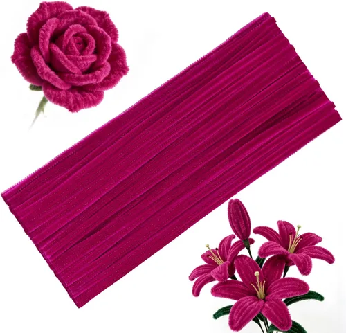 Miniatura 10 de 100 Piezas Limpiapipas Morados, Limpiapipas para Manualidades DIY Artes y Artesanías Decoraciones, Tallos de Chenilla (Morado)