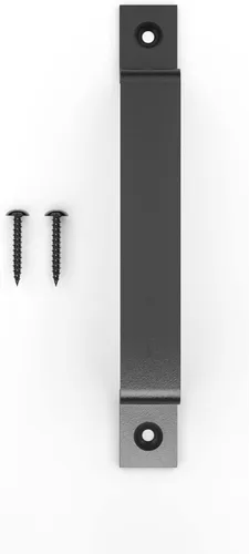 Miniatura 5 de Manija de Puerta de Granero Rústico de 8 Pulgadas - Tirador de Acero Negro para Puertas Correderas, Puertas, Garajes, Cobertizos, Vallas, Armarios
