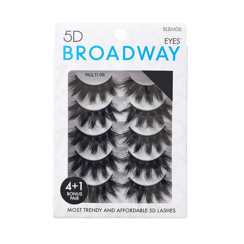 Miniatura 21 de Broadway - Juego de 5 pares de pestañas postizas de aspecto natural a dramático (11)