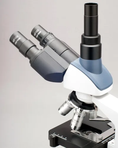 Miniatura 3 de AmScope Microscopio compuesto trinocular Siedentopf profesional T120B, aumento 40X-2000X, oculares WF10x y WF20x, Brightfield, iluminación LED