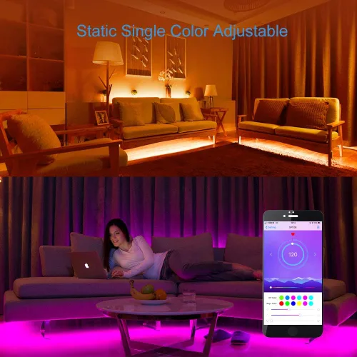Miniatura 6 de ALITOVE WS2812B WS2811 direccionable LED Bluetooth controlador iOS Android App Control remoto inalámbrico DC 5V ~ 24V para SK6812 SK6812-RGBW WS2812