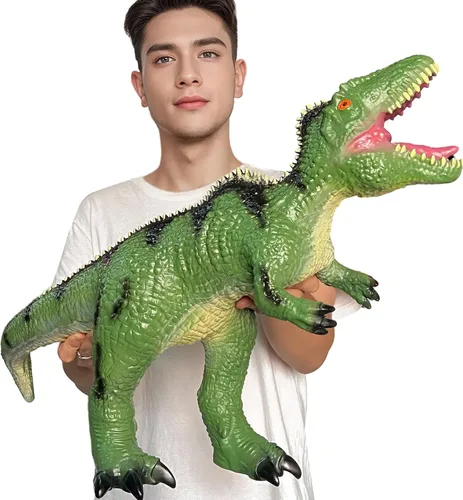Miniatura 10 de YONGJULE Gran Therizinosaurus de 29 pulgadas, juguetes de dinosaurios para niños de 3 a 5 años, juguetes de dinosaurios inflables grandes