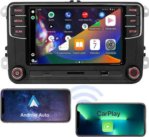 Miniatura 13 de 7" Android 13 Radio de coche con Carplay inalámbrico Android Auto GPS Navegación Estéreo de coche 8-CORE 2+32G Pantalla táctil IPS WiFi BT FM AM DSP