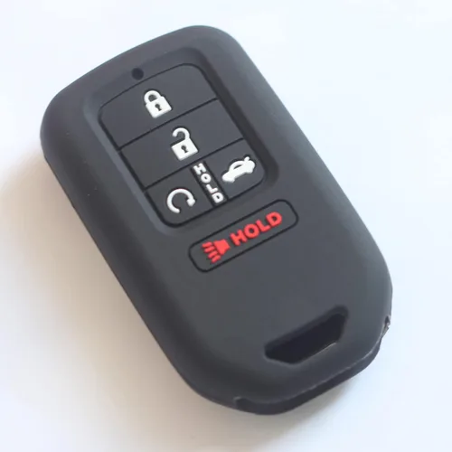 Miniatura 3 de 2 fundas de silicona de goma para llavero inteligente con 5 botones, protector de piel sin llave con llavero compatible con Honda Accord Civic 2018