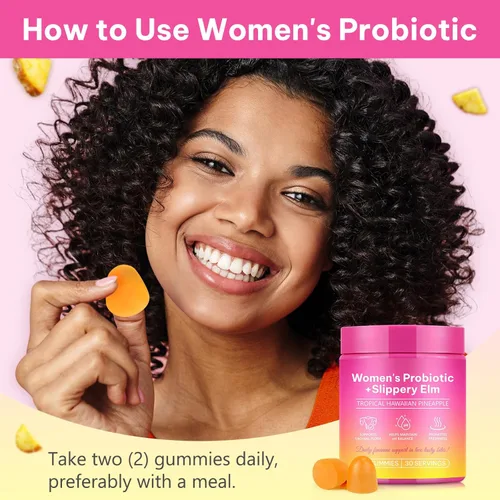 Miniatura 3 de Gomitas vaginales para mujeres, apoyo a la salud digestiva, equilibrio del PH, apoyo inmunológico, control de levadura, alivio de olores, promoción