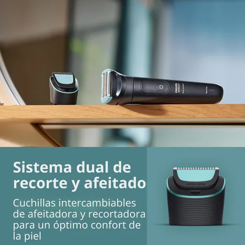 Miniatura 5 de Philips Bodygroom Series 5000, Recortadora de Ingle y Cuerpo a Prueba de Ducha, Afeitado Cercano y Cómodo, Aseo Corporal Completo Incluyendo