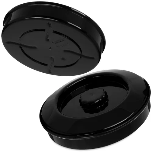Miniatura 2 de Carlisle FoodService Products 047503 Servidor de tortilla apilable con tapa, 7-1/4 pulgadas/2 pulgadas, negro (paquete de 24)