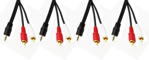 Miniatura 8 de Cable de audio estéreo macho a doble RCA macho (derecho e izquierdo), 6 pies - Paquete de 3