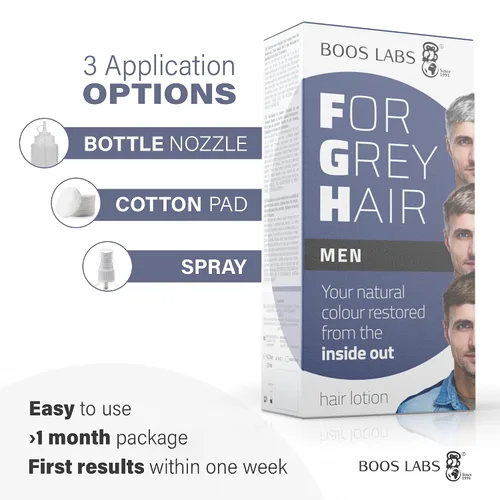 Miniatura 3 de Para cabello gris para hombres: recupera tu color de cabello original