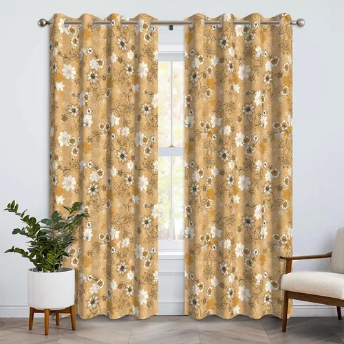 Miniatura 20 de Cortinas opacas florales bohemias azules para dormitorio, cortinas opacas botánicas de mediados de siglo de 63 pulgadas de largo, 2 paneles