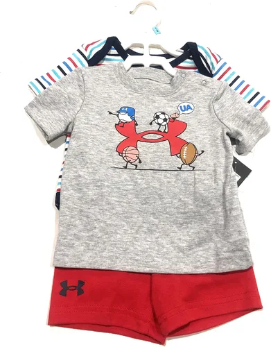 Miniatura 2 de Under Armour Conjunto de camiseta y pantalón corto para bebés