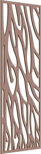 Miniatura 126 de 9 3/8"W x 24 3/8"H x 1/4"T Bristol Decorativos Paneles de Pared de Madera Calado, Cereza
