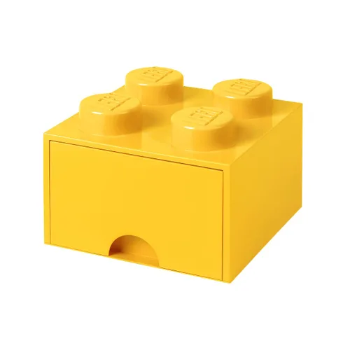 Miniatura 8 de Lego - Caja en forma de bloque tipo Lego, 4 perillas, 1 caja, apilable, caja de almacenamiento Azul real claro