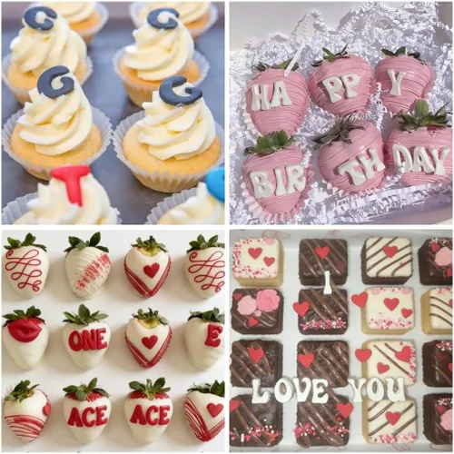 Miniatura 6 de 4 piezas Moldes de Letras para Fresas Cubiertas de Chocolate, Molde de Silicona de Alfabeto Números Mayúsculas Minúsculas Fondant para Hacer Dulces
