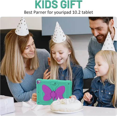 Miniatura 6 de Ambison Funda para iPad de 9ª/8ª/7ª Generación de 10.2 pulgadas con Protector de Pantalla de Vidrio, Cubierta Protectora Resistente a Prueba