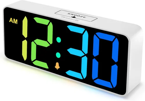 Miniatura 10 de DreamSky Reloj despertador digital grande con números grandes para personas mayores y personas con discapacidad visual, relojes eléctricos de 9