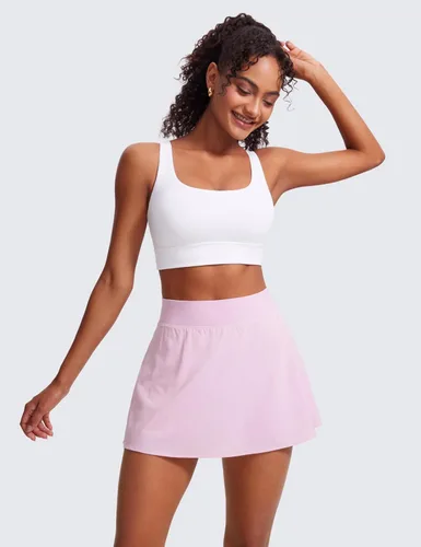 Miniatura 133 de CRZ YOGA Butterluxe - Brasier deportivo con espalda en U para mujer, cuello redondo, acolchado, de bajo impacto, para yoga, entrenamiento