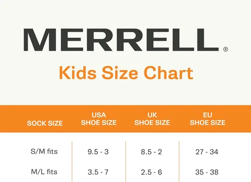Miniatura 2 de Merrell MOAB - Calcetines acolchados de peso medio para niños, control de humedad Coolmax y soporte de arco