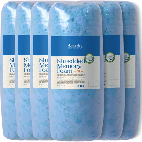 Miniatura 11 de Relleno de espuma viscoelástica triturada de 10 libras, relleno de almohada, material de repuesto para puf, otomano, sofá, cama de perro, animales