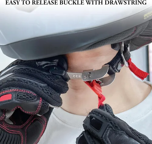 Miniatura 4 de Kit de hebilla de liberación rápida para casco de motocicleta, adaptador de correa de barbilla de acero inoxidable, clip de liberación rápida