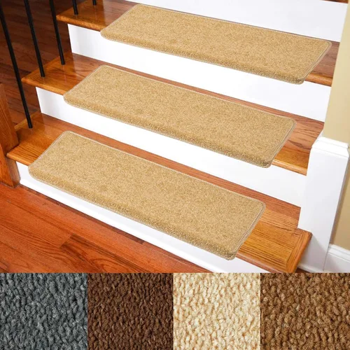 Miniatura 11 de Alfombras para Escalones – Alfombras Antideslizantes con Borde Redondeado para Escaleras – Almohadillas para Escaleras Interiores – Autoadhesivas