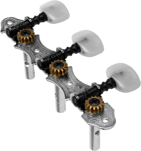 Miniatura 5 de Afinadores de cuerdas de guitarra clásica, cabezales de máquina, clavijas de afinación, clavijas 3L3R 1:14 compatibles con guitarra clásica