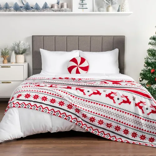 Miniatura 15 de PAVILIA - Manta de forro polar suave y sólida de color negro para sofá, mantas ligeras y mullidas y cálidas para cama, manta de franela mullida
