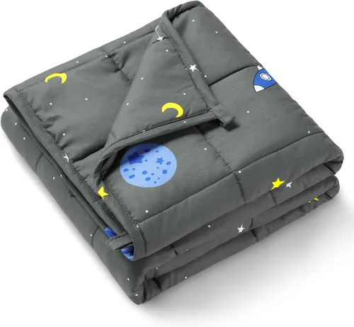 Miniatura 17 de Mr. Sandman Manta con peso de 3 libras, lavable, mejor para manta pesada de algodón transpirable de 20 a 40 libras con cuentas de vidrio no tóxicas