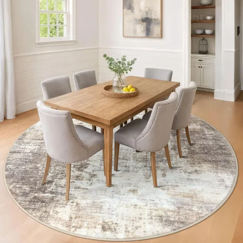 Miniatura 1242 de IOHOUZE Alfombra abstracta lavable de 3 x 12 pies para pasillos, antideslizante para cocina, camino de entrada de lana sintética para interiores