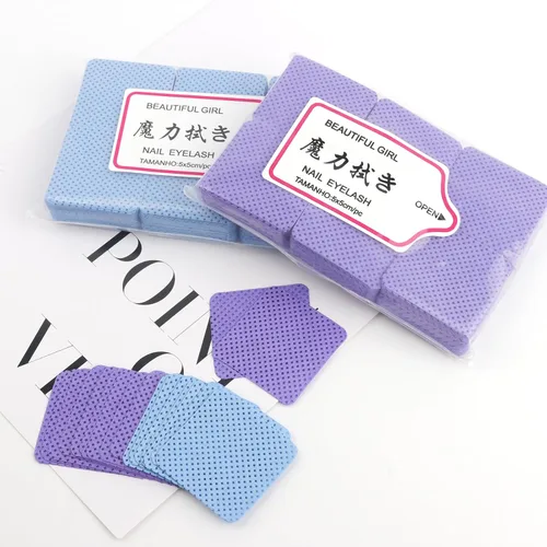 Miniatura 4 de 600 toallitas de uñas sin pelusas, almohadillas de tela no tejida para preparación de uñas secas, toallitas quitaesmalte de uñas, extensiones