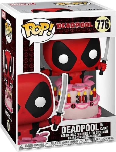 Miniatura 3 de Funko POP Marvel: Deadpool 30th - Deadpool in Cake Pop! Figura de vinilo (incluye funda protectora compatible con caja Pop Box), multicolor, 3.75