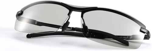 Miniatura 21 de Gafas de sol polarizadas fotocrómicas para hombre Al-Mg marco de metal gafas de conducción deportivas protección UV400 gafas antirreflejos