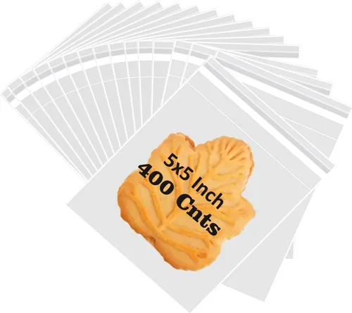 Miniatura 22 de 50 bolsas de celofán transparentes planas de 7" x 12" (A:17.8*A:30.4 cm), bolsas de celofán de polietileno de 2.8 mils para envolver regalos