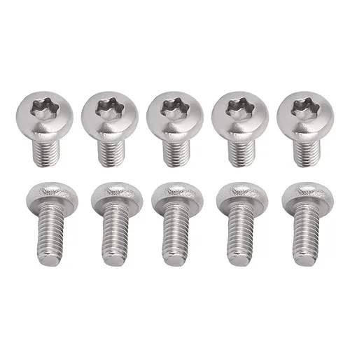 Miniatura 76 de DTGN Tornillos Torx de cabeza plana M1.0.236x0.118 in (DXL), paquete de 20, buenos para maquinaria, sujetadores de seguridad Torx de acero