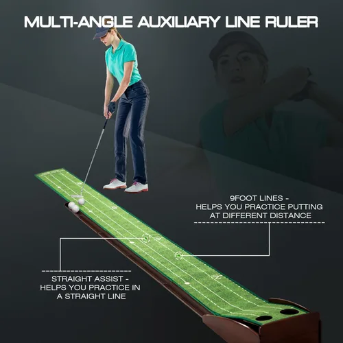 Miniatura 5 de Putting Green Putting Matt para interior Golf Putting Mat - Putting Mat interior con pelota. Mate para práctica de golf, portátil y fácil