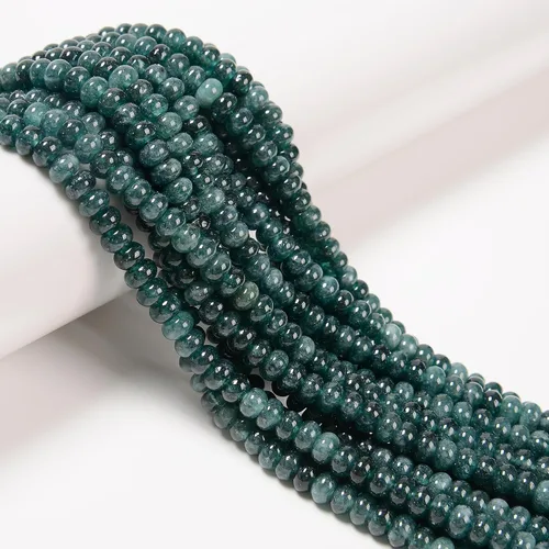 Miniatura 18 de JM Design 0.197x0.315 in Tanzanita Color teñido Jade Suave Rondelle Collar Cuentas para Pulseras Joyería Fabricación Jade teñido de color tanzanita