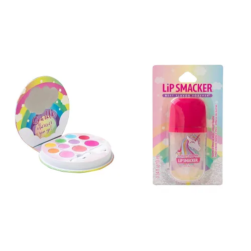 Miniatura 8 de Lip Smacker Unicorn Palette Sparkle & Shine - Set de regalo de sombra de ojos para niñas, incluye bálsamo labial Lippy Pals