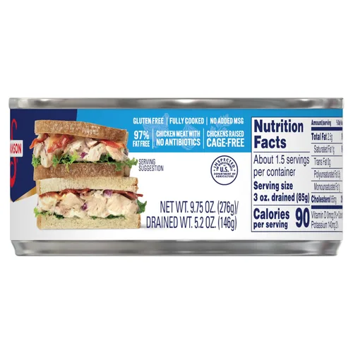 Miniatura 10 de SWANSON S Pechuga de pollo blanca y oscura premium enlatada en agua, pollo totalmente cocinado, lata de 9.75 OZ