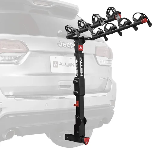 Miniatura 8 de Allen Sports Premier - Portabicicletas con bloqueo de liberación rápida para 4 bicicletas para enganche de 2 pulgadas en vehículos con neumático