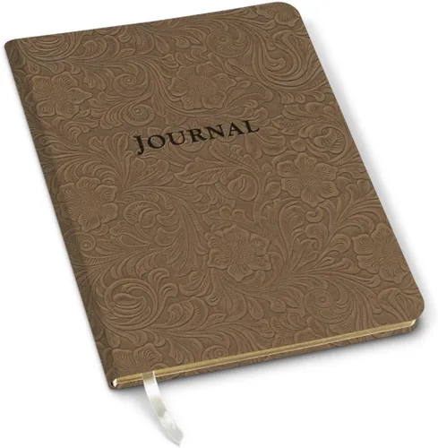 Miniatura 10 de Diario de cuero Gallery Leather - Elaborado en Maine, EE. UU. - Elegante cuaderno de escritura de cuero con 192 páginas rayadas - Un espacio