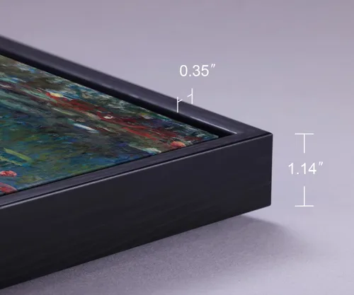 Miniatura 2 de Wieco Art Claude Monet - Lienzo enmarcado con 3 paneles, arte de pared de lirios de agua por Claude Monet, pinturas famosas, impresiones en lienzo