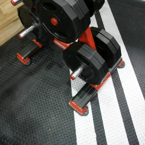 Miniatura 9 de Rollos de piso de goma de placa de diamante Rubber-Cal - 3 mm x 1.2 m x 0.3 m - Negro