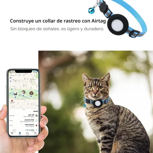 Miniatura 4 de SimpleThings Air-tag - Soporte para collar de gato, funda protectora de silicona para mascotas para Air-tag, paquete de 2 fundas impermeables