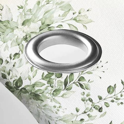 Miniatura 5 de Tititex - Juego de cortinas de ducha de eucalipto verde lima claro, hojas de acuarela en la parte superior, decoración floral de baño, 72 x 72 Hojas