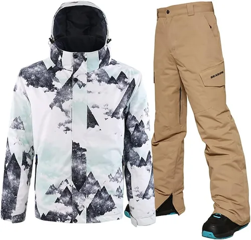 Miniatura 14 de HOTIAN Mens Ski Jackets Waterproof Snowsuits Insulated Outdoor Winter Coats