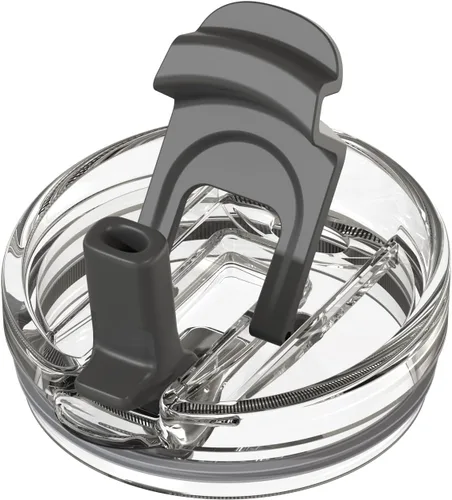 Zukro Tapa de repuesto para vaso térmico frío de 50 y 40 onzas, apto para vaso Yeti Rambler de 42, 35 o 30 onzas, tapa con pajita abatible 2 en 1 de