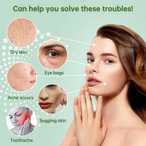 Miniatura 2 de Rodillo de hielo para cara y ojos, rodillo masajeador de hielo para piel y mujeres, herramientas de cuidado natural, bolsas de ojos para eliminar