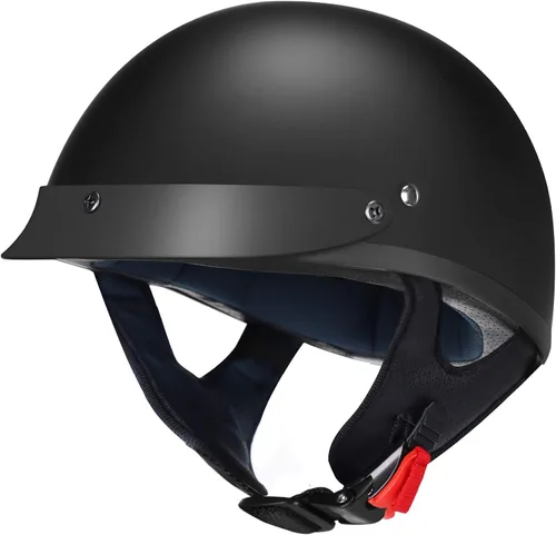 Miniatura 3 de GLX Medio casco M15 negro mate mediano