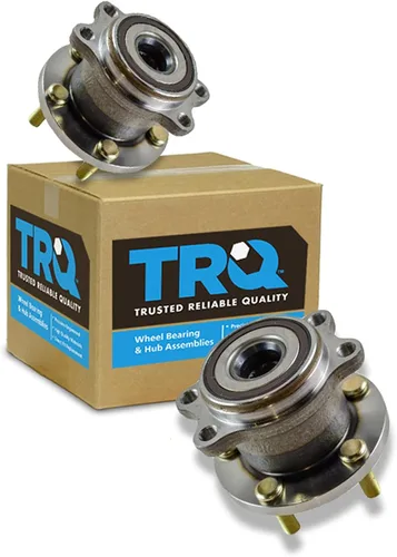 Miniatura 130 de TRQ Conjunto de rodamiento y cubo de rueda delantera de 2 piezas compatible con Chevrolet Trailblazer 02-09, Trailblazer EXT 02-06, GMC Envoy 02-09