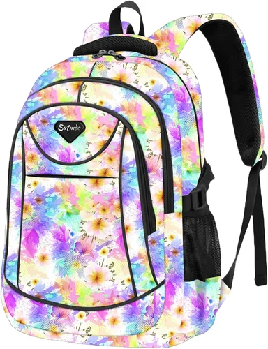 Miniatura 15 de Mochilas ligeras casuales para niños y niñas, mochilas escolares, mochila para laptop de 15 pulgadas, bolsa de viaje